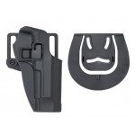 Quickly Pistol Holster with Locking Mechanism for M9 - Black [CS]